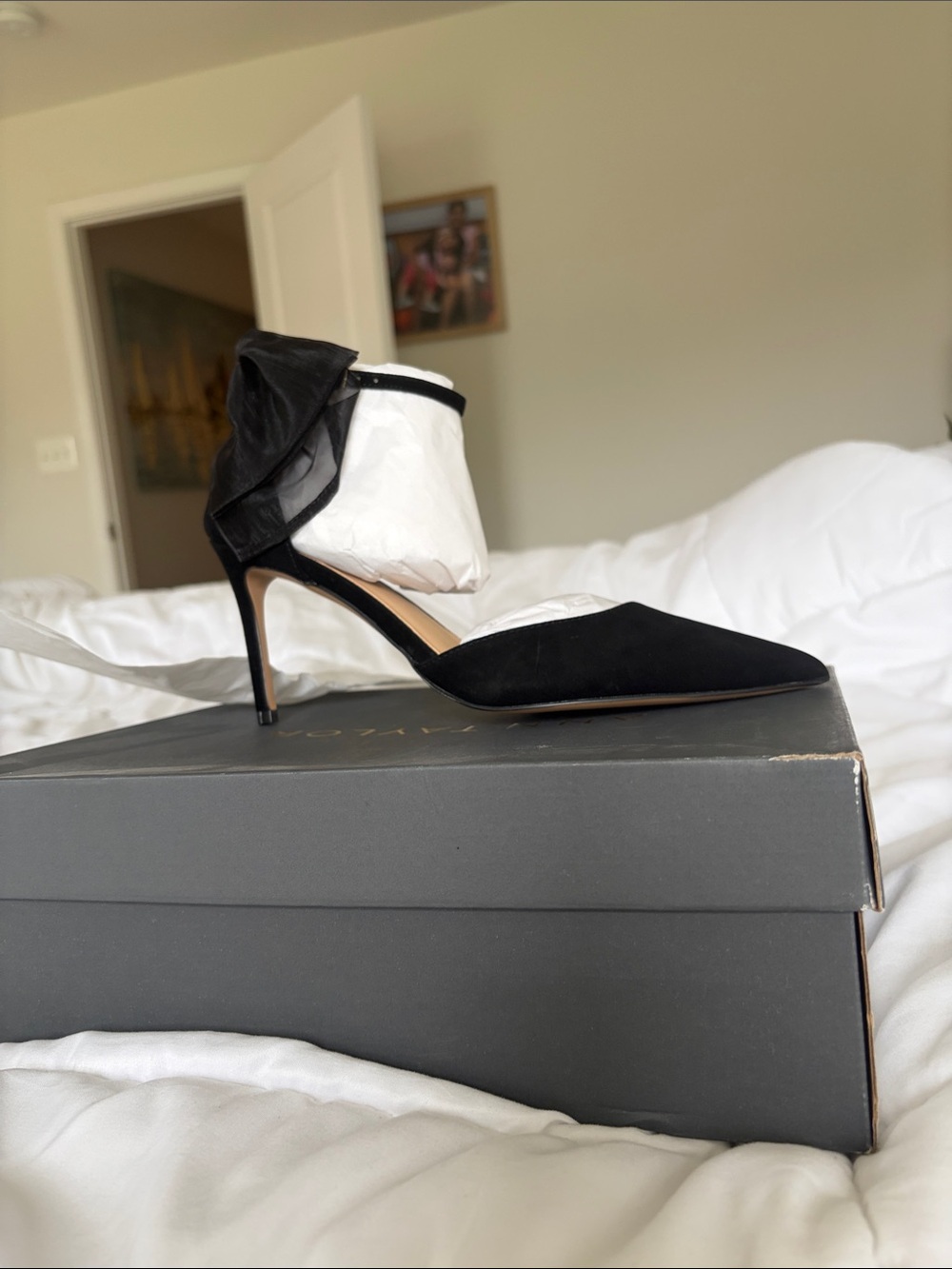 Black Bow Accent Women's shoes